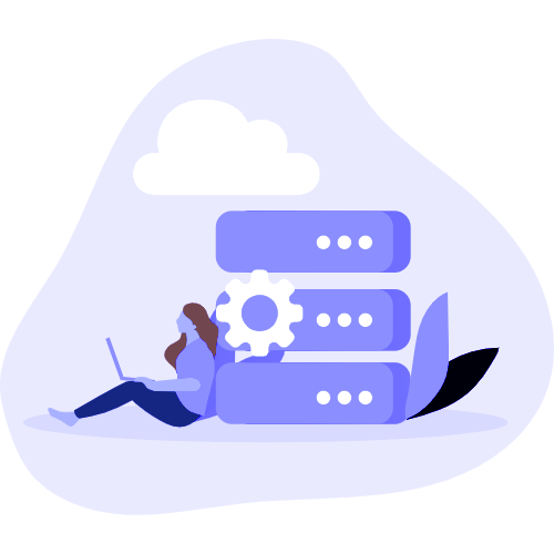 cloud hosting illustration